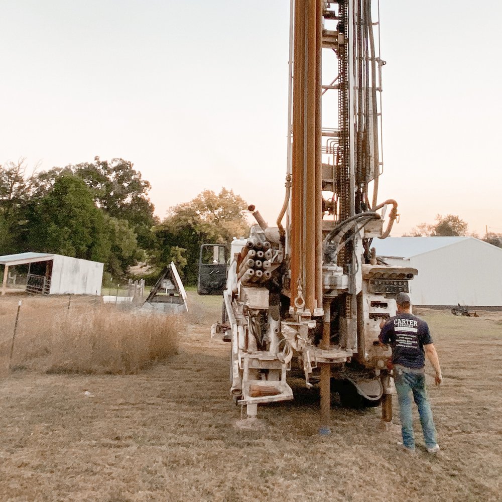 Water well drilling in Lewisham with drilling rig